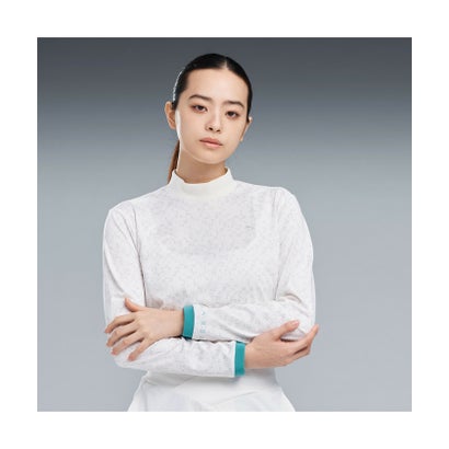 ウィメンズ ゴルフ FOG グラフィック モックネック 長袖 シャツ W GRAPHIC MOCKNECK L/S （PUMA Black）｜詳細画像
