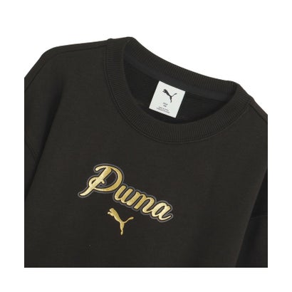 ガールズ ESS スクリプト グリッター チュニック TR 120-160cm ESS SCRIPT GLITTER TUNIC TR （PUMA Black）｜詳細画像