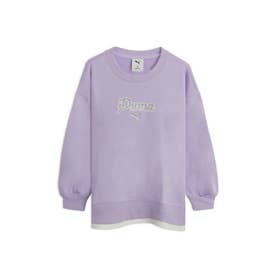 ガールズ ESS スクリプト グリッター チュニック TR 120-160cm ESS SCRIPT GLITTER TUNIC TR （Light Lavender）