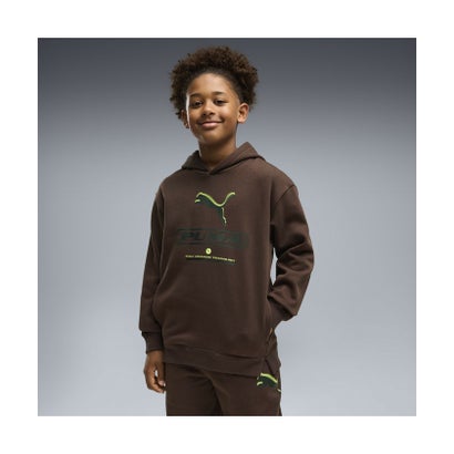 ボーイズ プーマ ストリート リラックスド フーディ FL B 120-160cm PUMA STREET Hoodie （Chocolate Fondue）｜詳細画像