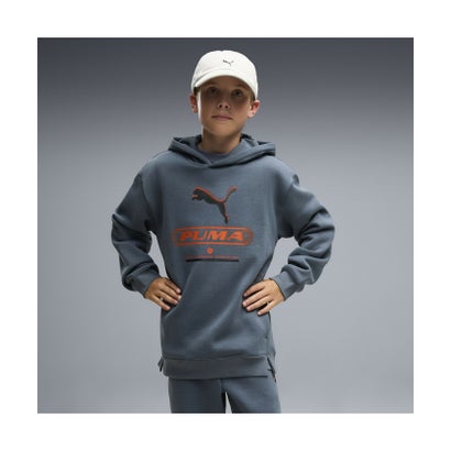 ボーイズ プーマ ストリート リラックスド フーディ FL B 120-160cm PUMA STREET Hoodie （Evening Blue）｜詳細画像