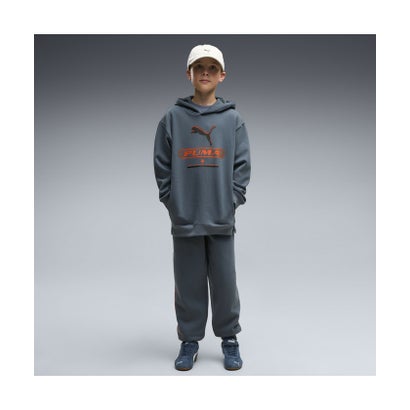 ボーイズ プーマ ストリート リラックスド フーディ FL B 120-160cm PUMA STREET Hoodie （Evening Blue）｜詳細画像