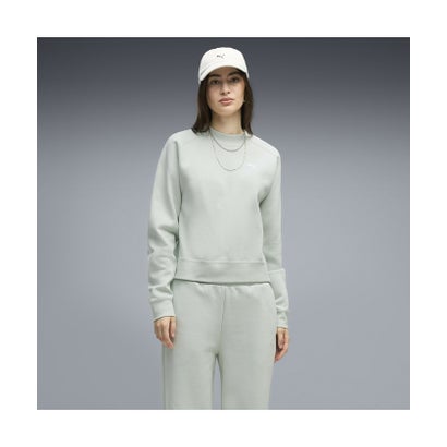 プーマ PUMA ウィメンズ ラウンジウェア コンフォート スウェットスーツ 上下セット Loungewear Standard Sweat Su （Cr?me De Mint）｜詳細画像