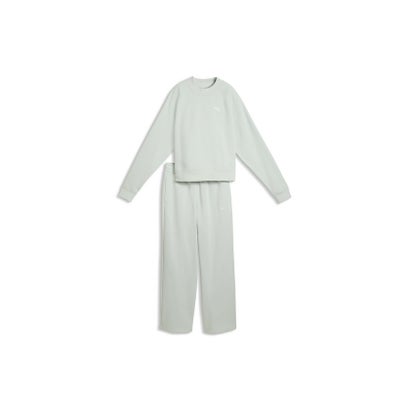プーマ PUMA ウィメンズ ラウンジウェア コンフォート スウェットスーツ 上下セット Loungewear Standard Sweat Su （Chocolate Fondue）｜詳細画像
