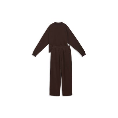 プーマ PUMA ウィメンズ ラウンジウェア コンフォート スウェットスーツ 上下セット Loungewear Standard Sweat Su （Chocolate Fondue）｜詳細画像