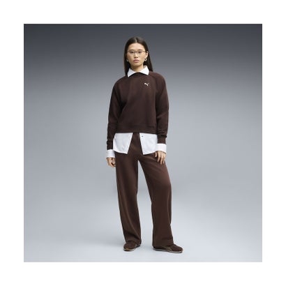 プーマ PUMA ウィメンズ ラウンジウェア コンフォート スウェットスーツ 上下セット Loungewear Standard Sweat Su （PUMA Black）｜詳細画像