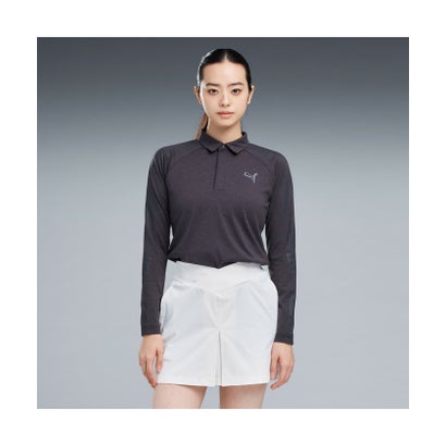 ウィメンズ ゴルフ CG ジク 長袖 ポロシャツ W POLO L/S （Powder Pink）｜詳細画像