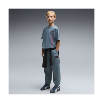 プーマ PUMA ボーイズ プーマストリート リラックスド スウェットパンツ FL B 120-160cm PUMA STREET Sweatpants （Evening Blue）｜詳細画像
