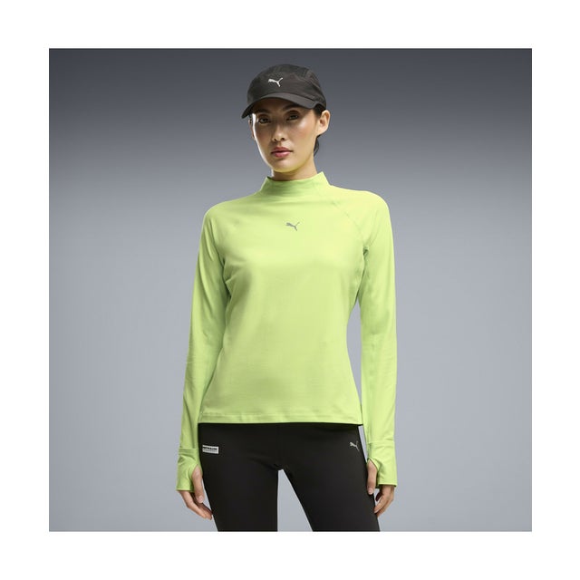 ウィメンズ ランニング ブライトストライドクラウドスパン 長袖 Tシャツ W BRIGHTSTRIDE Cloudspun LS （Sunny Lime）