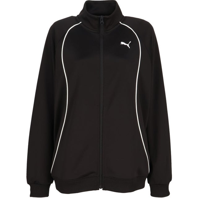TAD ニットジャケット KNIT JKT レディース アウター 上着 ジャージ トレーニング 吸水速乾 高機能素材 運動中もドライ （01 PUMABLACK）