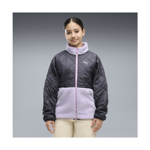 キッズ キルテッド シェルパ ジャケット 120-160cm Quilted Sherpa Jacket （Inky Depths）