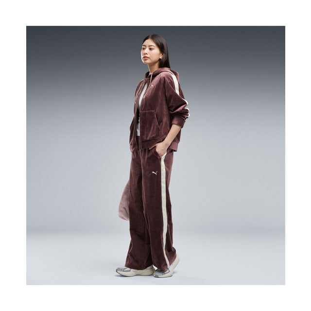 ウィメンズ ESS エレベーテッド ベロア パンツ ESS ELEVATED VELOUR PANTS （Rich Cocoa）