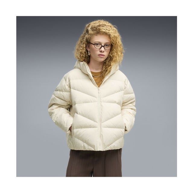 ウィメンズ フーデッド ダウン パッファー ジャケット Hooded Down Puffer Jacket W （Alpine Snow）
