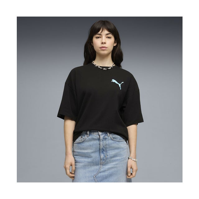 ウィメンズ グラフィックス バブル オーバーサイズド 半袖 Tシャツ GRAPHICS Tee （Black）