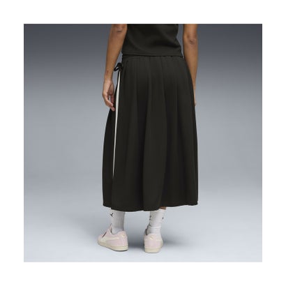 ウィメンズ T7 ミディ プリーツ スカート T7 Midi Pleated Skirt （Chocolate Brown）｜詳細画像