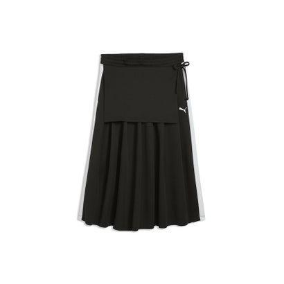 ウィメンズ T7 ミディ プリーツ スカート T7 Midi Pleated Skirt （Chocolate Brown）｜詳細画像