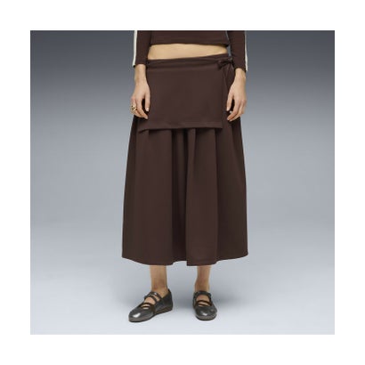 ウィメンズ T7 ミディ プリーツ スカート T7 Midi Pleated Skirt （Chocolate Brown）｜詳細画像