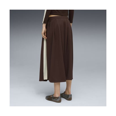 ウィメンズ T7 ミディ プリーツ スカート T7 Midi Pleated Skirt （Chocolate Brown）｜詳細画像