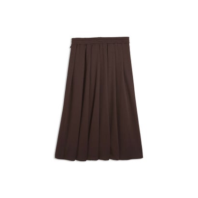 ウィメンズ T7 ミディ プリーツ スカート T7 Midi Pleated Skirt （Chocolate Brown）｜詳細画像