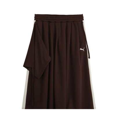 ウィメンズ T7 ミディ プリーツ スカート T7 Midi Pleated Skirt （Chocolate Brown）｜詳細画像