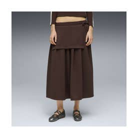 ウィメンズ T7 ミディ プリーツ スカート T7 Midi Pleated Skirt （Chocolate Brown）