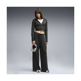 ウィメンズ ESS リブ ワイド ソフトタッチ パンツ OP ESS Ribbed Pants （Black）