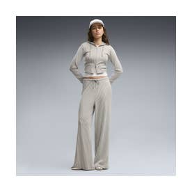 ウィメンズ ESS リブ ワイド ソフトタッチ パンツ OP ESS Ribbed Pants （Mouse Gray Heather）