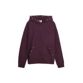 ウィメンズ ESS エレベーテッド スタッデッド フーディ FL ESS ELEVATED Studded Hoodie （Ruby Noir）