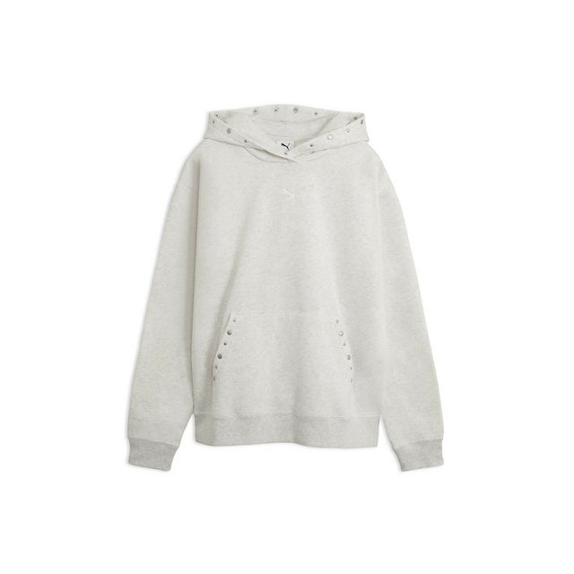 ウィメンズ ESS エレベーテッド スタッデッド フーディ FL ESS ELEVATED Studded Hoodie （White Glow Heather）