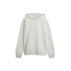 ウィメンズ ESS エレベーテッド スタッデッド フーディ FL ESS ELEVATED Studded Hoodie （White Glow Heather）
