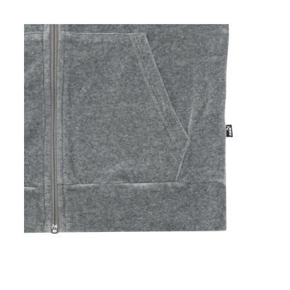 ウィメンズ ベロア フルジップ フーディ VELOUR FZ HOODIE （Medium Gray Heather-Flat Medium Gray）｜詳細画像