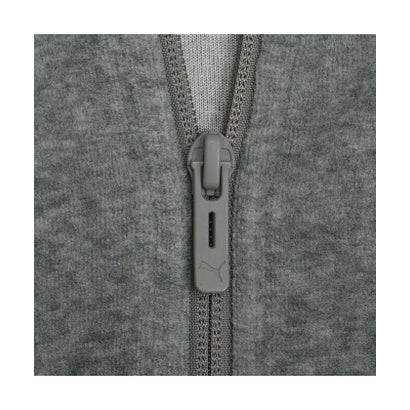 ウィメンズ ベロア フルジップ フーディ VELOUR FZ HOODIE （Medium Gray Heather-Flat Medium Gray）｜詳細画像