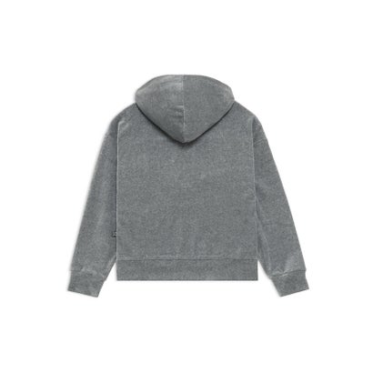 ウィメンズ ベロア フルジップ フーディ VELOUR FZ HOODIE （PUMA Black-PUMA Black）｜詳細画像