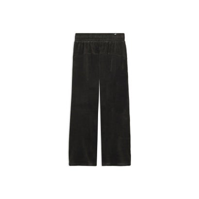プーマ PUMA ウィメンズ ベロア ストレート パンツ VELOUR STRAIGHT PANTS （PUMA Black-PUMA Black）｜詳細画像
