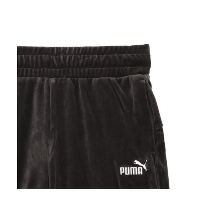 プーマ PUMA ウィメンズ ベロア ストレート パンツ VELOUR STRAIGHT PANTS （PUMA Black-PUMA Black）｜詳細画像