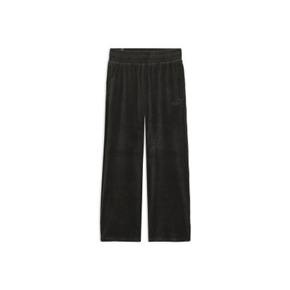 プーマ PUMA ウィメンズ ベロア ストレート パンツ VELOUR STRAIGHT PANTS （PUMA Black-PUMA Black）｜詳細画像
