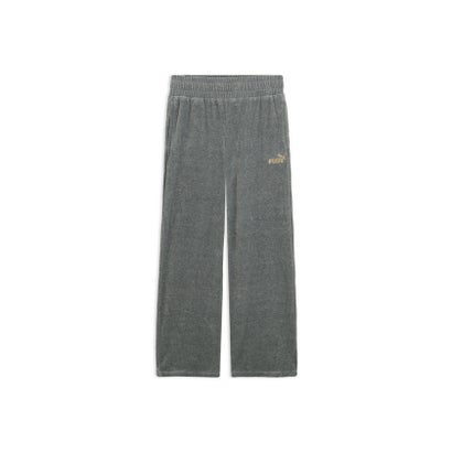 プーマ PUMA ウィメンズ ベロア ストレート パンツ VELOUR STRAIGHT PANTS （PUMA Black-PUMA Black）｜詳細画像