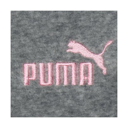 プーマ PUMA ウィメンズ ベロア ストレート パンツ VELOUR STRAIGHT PANTS （Medium Gray Heather-Flat Medium Gray）｜詳細画像