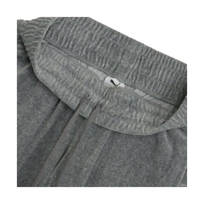 プーマ PUMA ウィメンズ ベロア ストレート パンツ VELOUR STRAIGHT PANTS （Medium Gray Heather-Flat Medium Gray）｜詳細画像