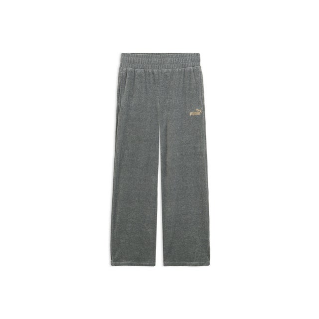 ウィメンズ ベロア ストレート パンツ VELOUR STRAIGHT PANTS （Medium Gray Heather-Flat Medium Gray）