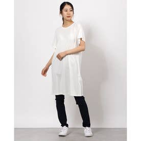 レディース ワンピース デザイン Tシャツドレス 589188 （ホワイト）