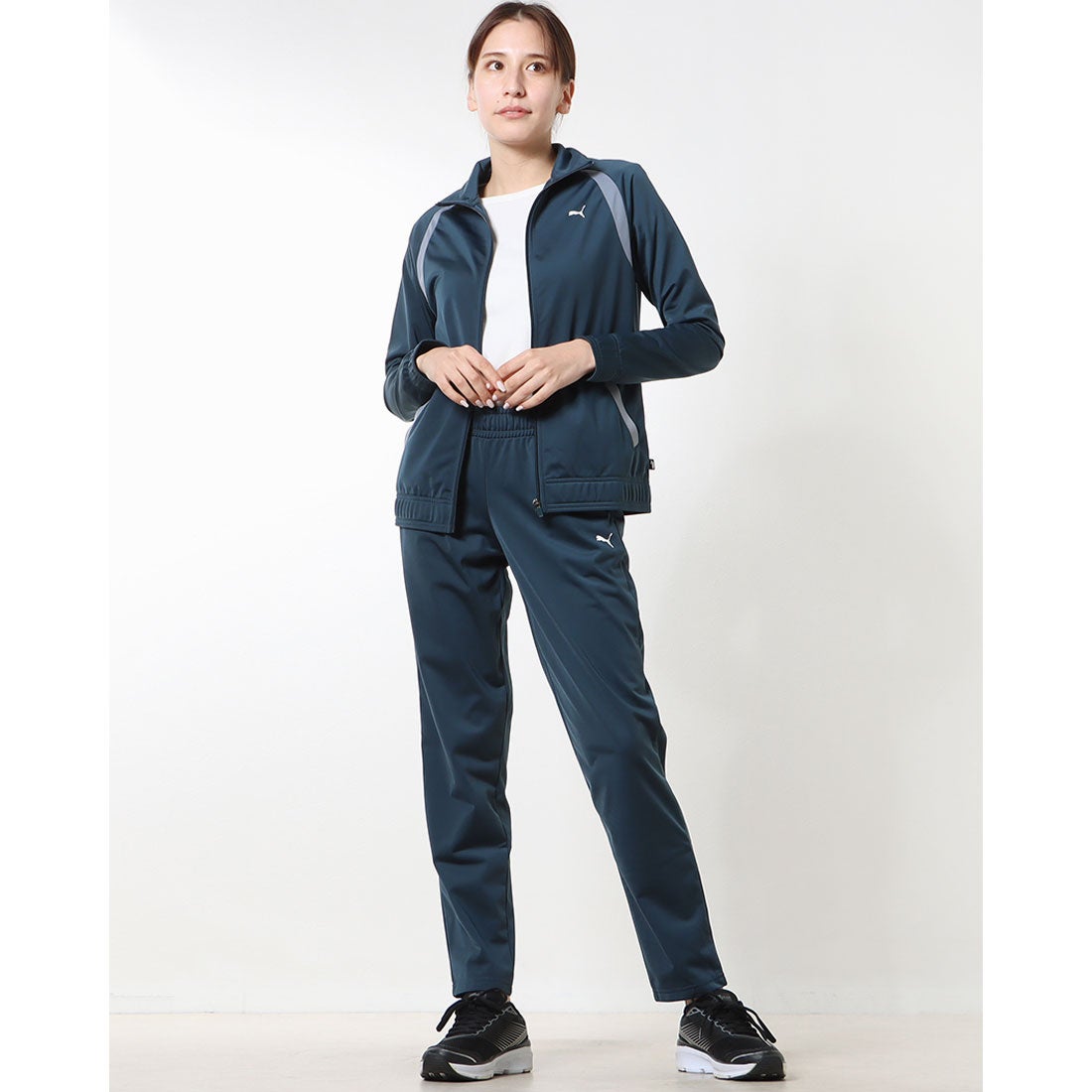 プーマ PUMA レディース ジャージ上下セット CLASSIC トリコット スーツ_ 675720 （DARK NIGHT） -靴 ...