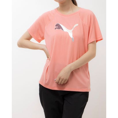 プーマ PUMA レディース Tシャツ PUMA EVOSTRIPE トレーニング 吸汗速乾 672288  (ピンク)｜詳細画像