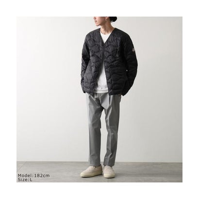 PYRENEX ダウンジャケット HANDY ナイロン Vネック （3170/DEEP-KHAKI/カーキ）｜詳細画像