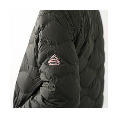 PYRENEX ダウンジャケット HANDY ナイロン Vネック （3170/DEEP-KHAKI/カーキ）｜詳細画像