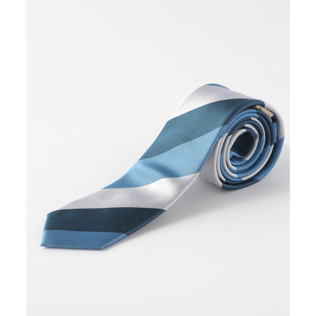 クイトランニング Quit Running レジメンタル ストライプ ピュアシルク100% ネクタイ （ブルー） -ファッション通販 FASHION  WALKER