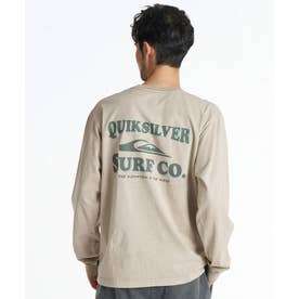 長袖 Tシャツ ロンT メンズ ロゴ バックプリント （BGE）