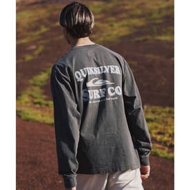 長袖 Tシャツ ロンT メンズ ロゴ バックプリント （BLK）