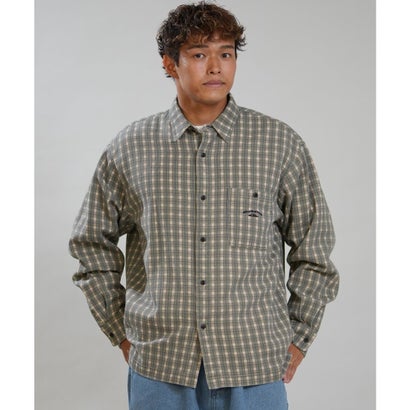 長袖 シャツ メンズ チェック CHECK CHINO （GRN）｜詳細画像