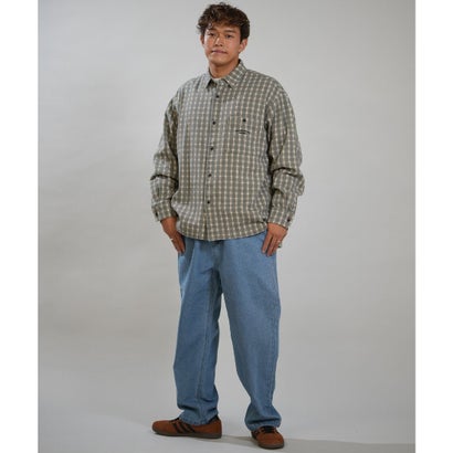 長袖 シャツ メンズ チェック CHECK CHINO （GRN）｜詳細画像